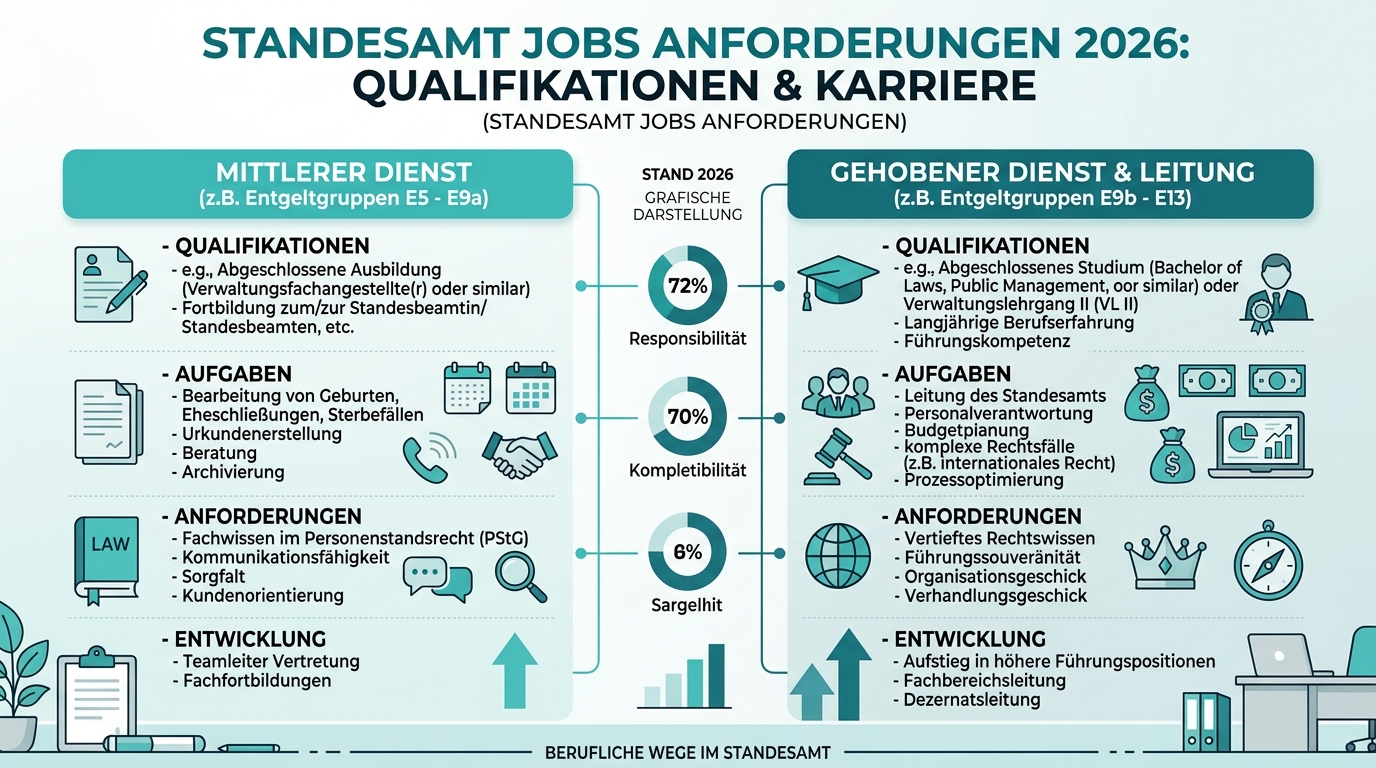 Infografik: standesamt jobs anforderungen