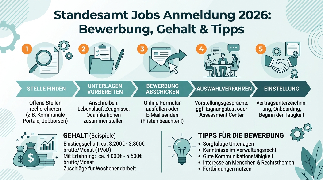 Infografik: standesamt jobs anmeldung
