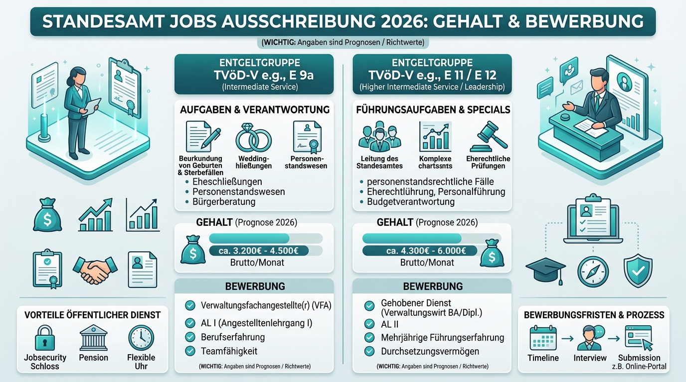 Infografik: standesamt jobs ausschreibung