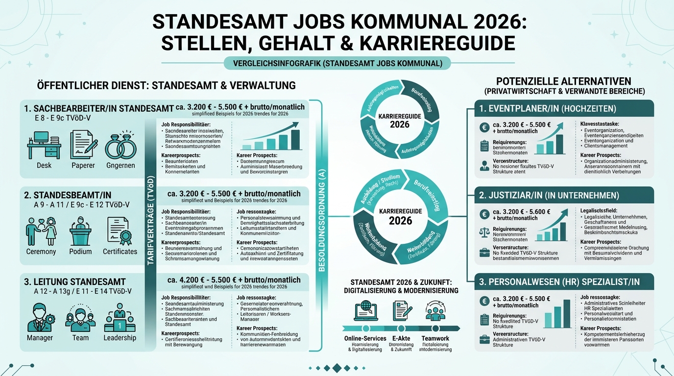 Infografik: standesamt jobs kommunal