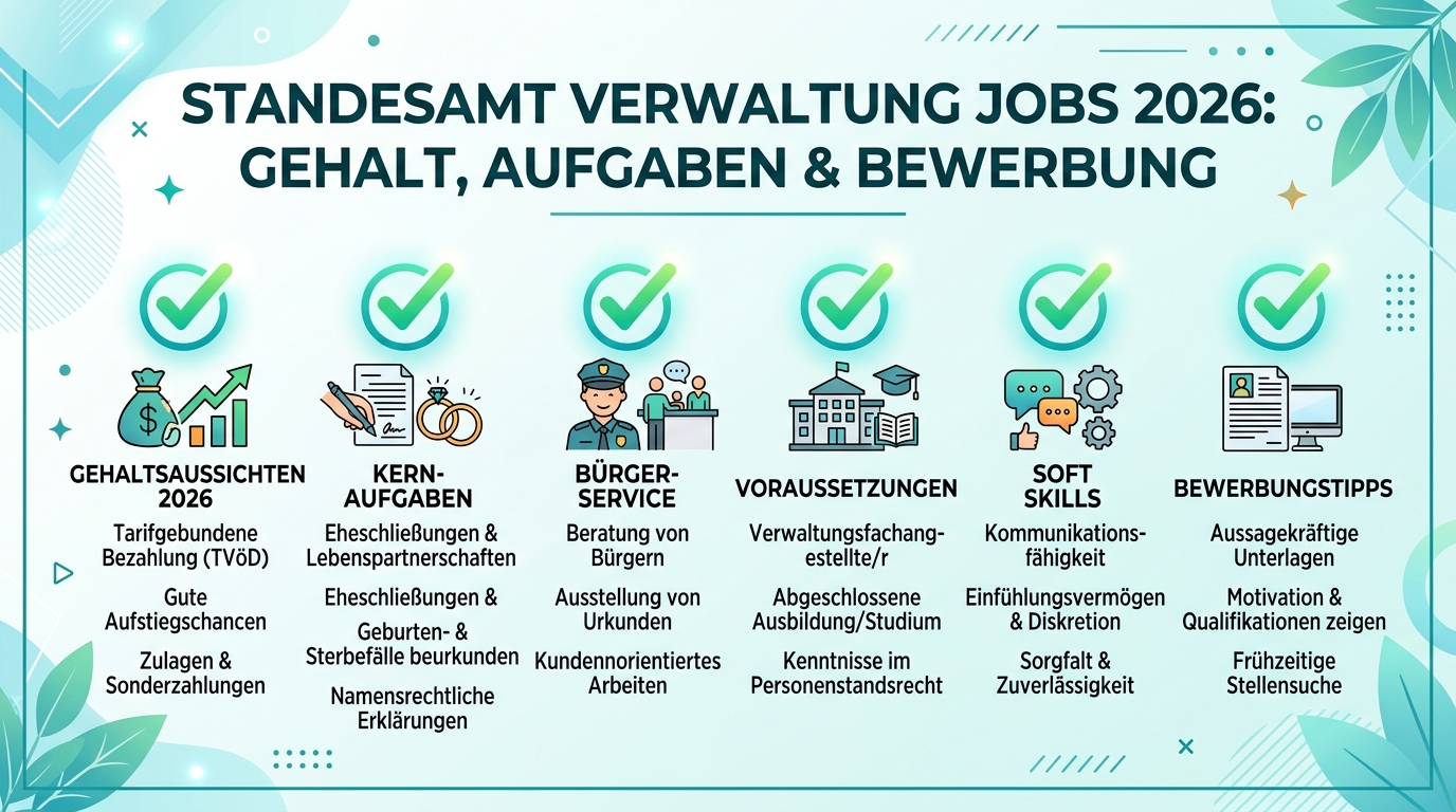 Infografik: standesamt verwaltung jobs