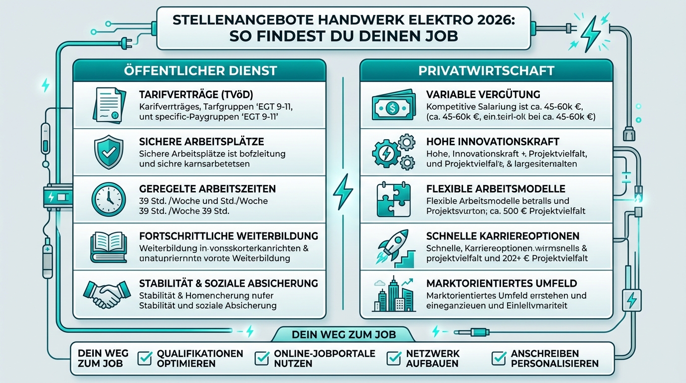Infografik: stellenangebote handwerk elektro