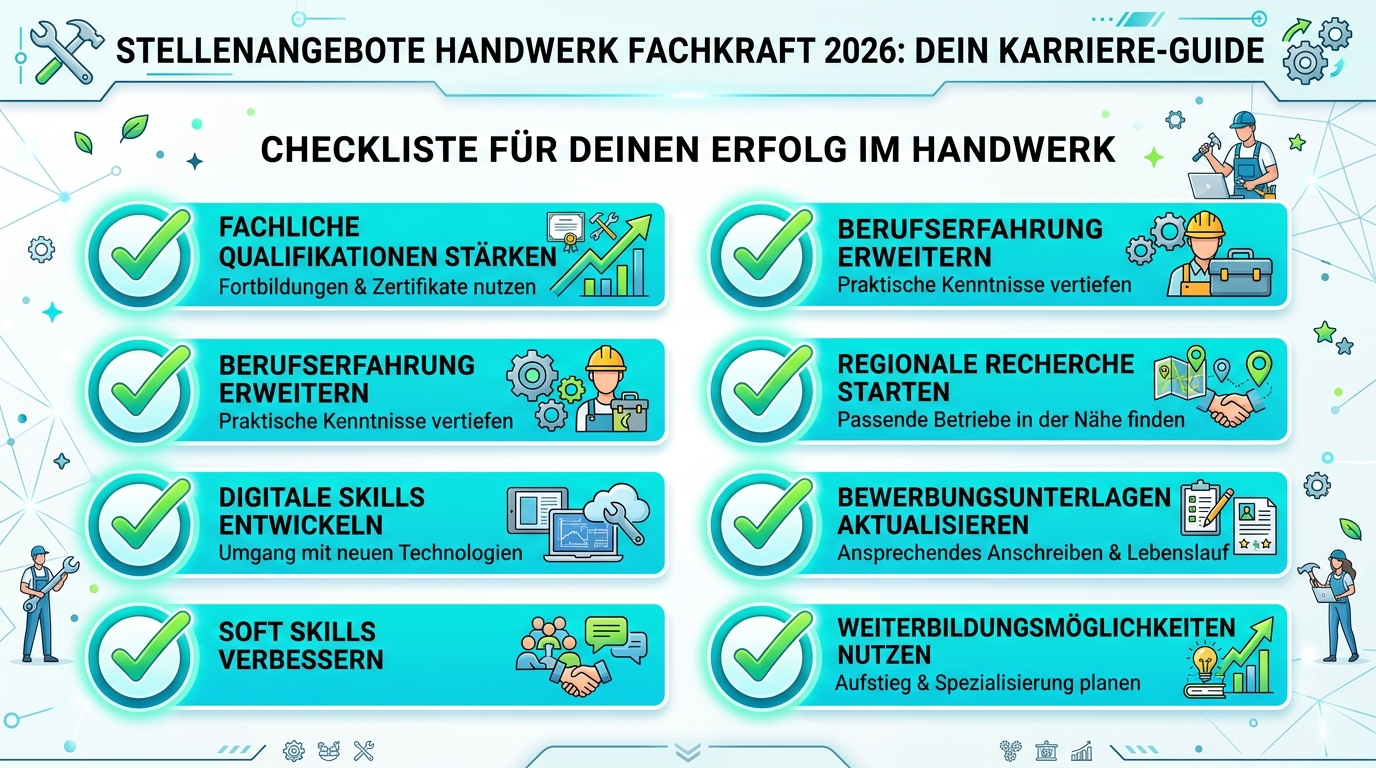 Infografik: stellenangebote handwerk fachkraft