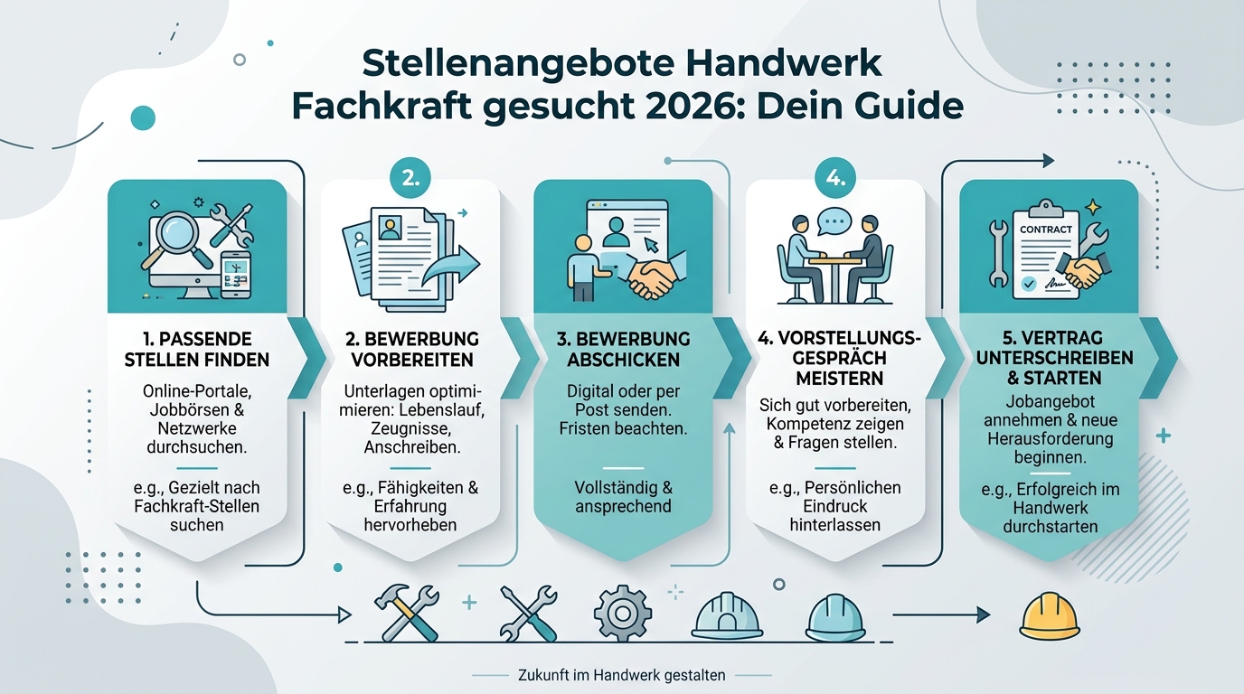 Infografik: stellenangebote handwerk fachkraft gesucht