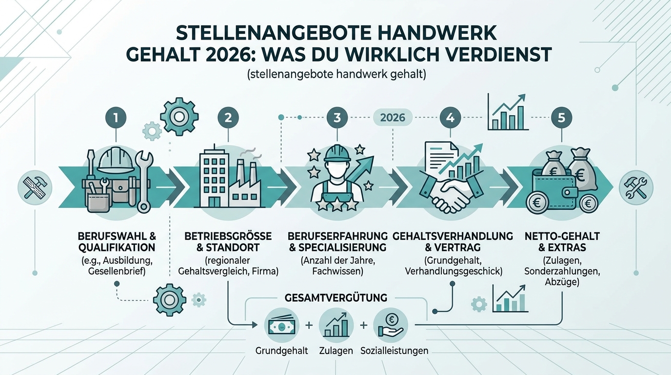 Infografik: stellenangebote handwerk gehalt