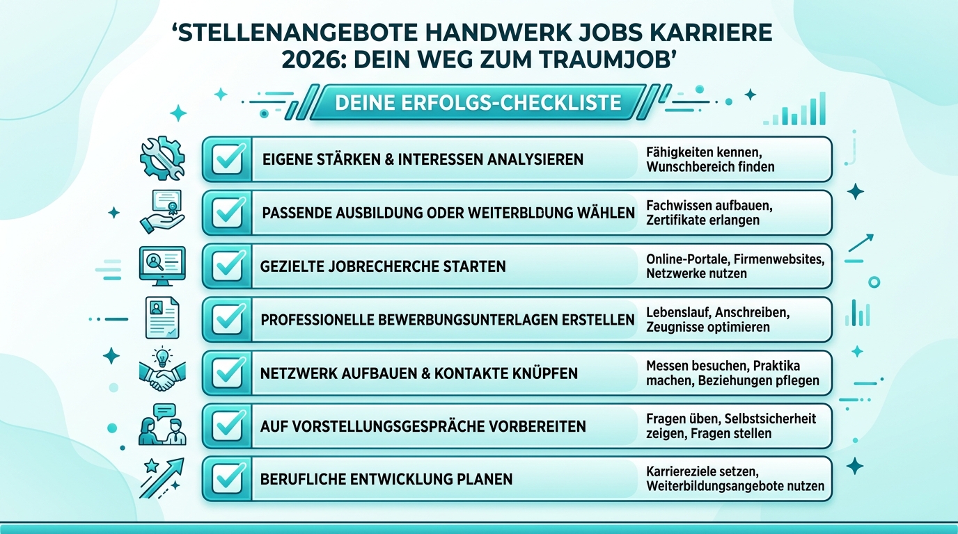 Infografik: stellenangebote handwerk jobs karriere