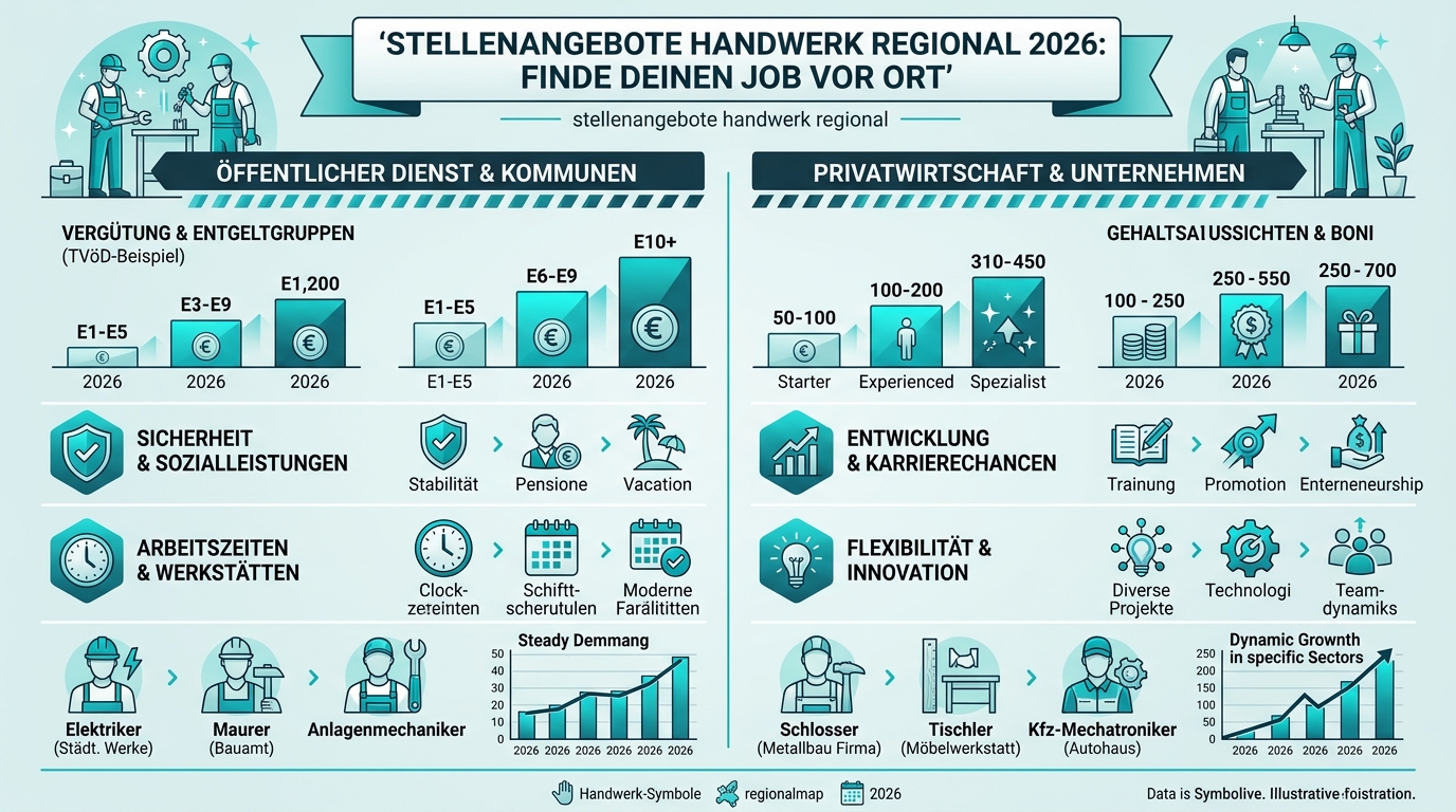 Infografik: stellenangebote handwerk regional