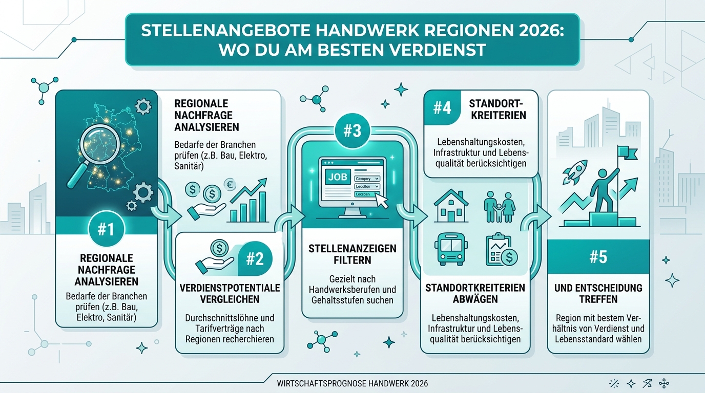 Infografik: stellenangebote handwerk regionen