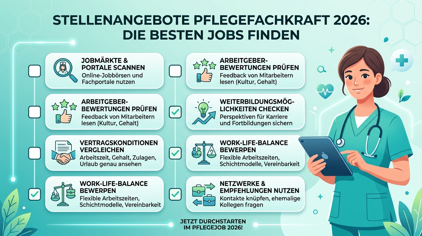 Infografik: stellenangebote pflegefachkraft