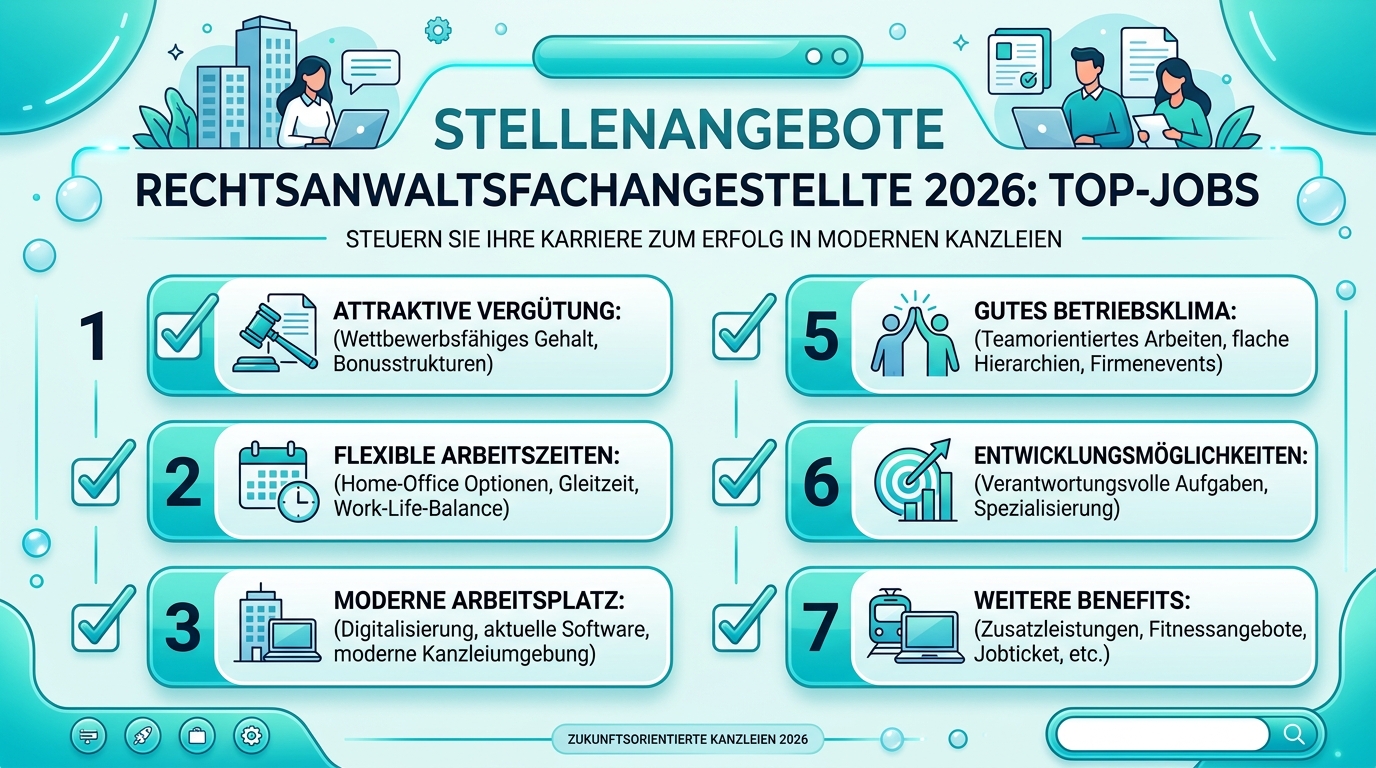 Infografik: stellenangebote rechtsanwaltsfachangestellte