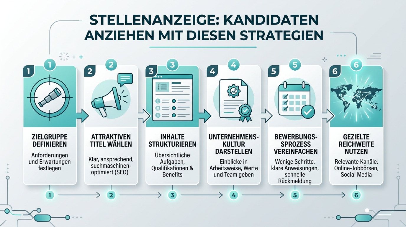 Stellenanzeige: Kandidaten anziehen mit diesen Strategien Infografik: stellenanzeige attraktion kandidaten