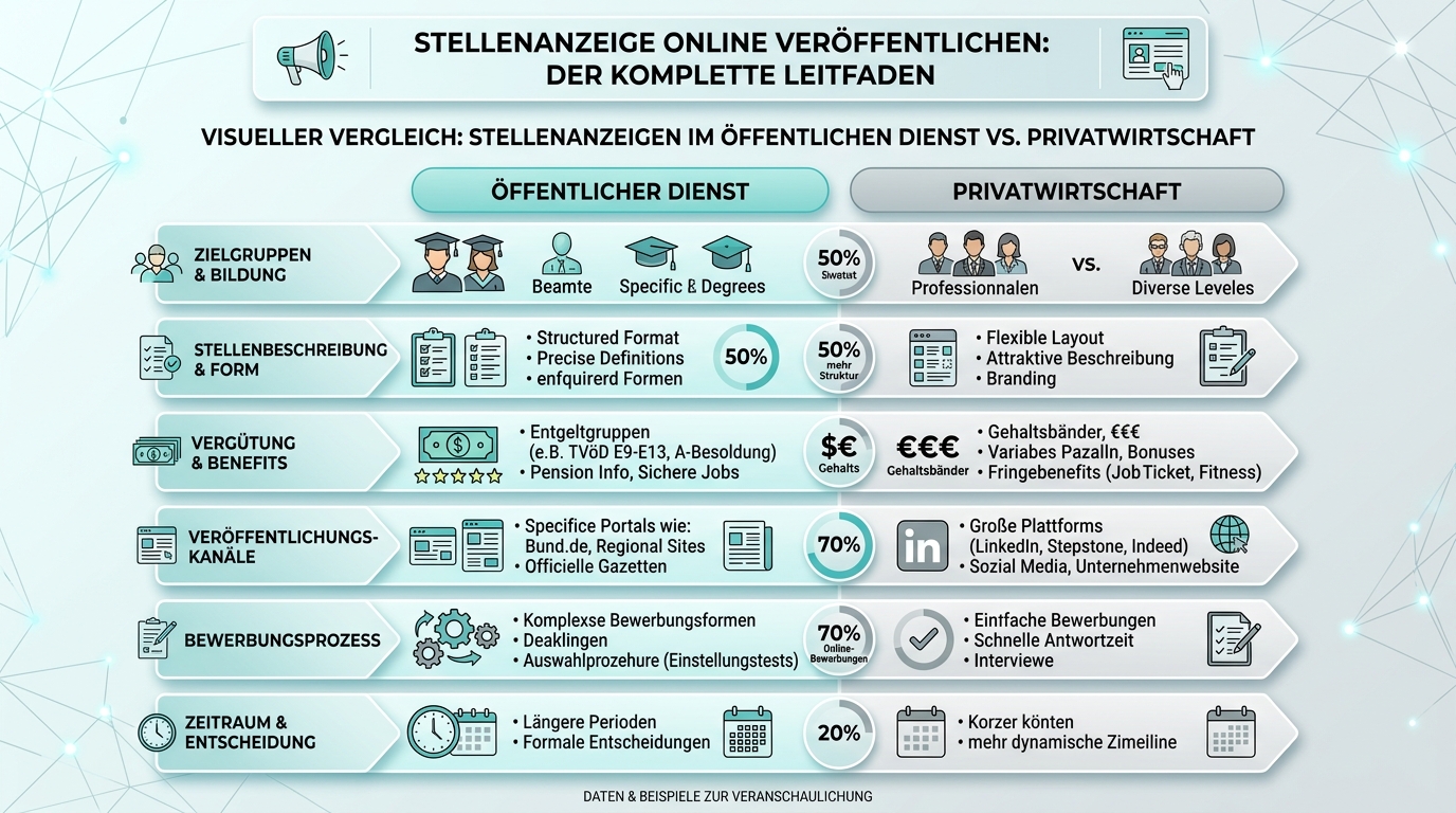 Stellenanzeige online veröffentlichen: Der komplette Leitfaden Infografik: stellenanzeige online veröffentlichen