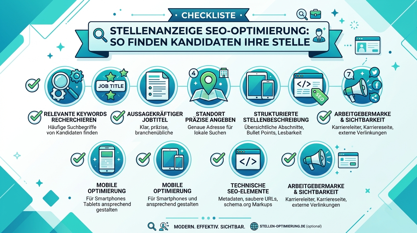 Infografik: stellenanzeige optimierung seo
