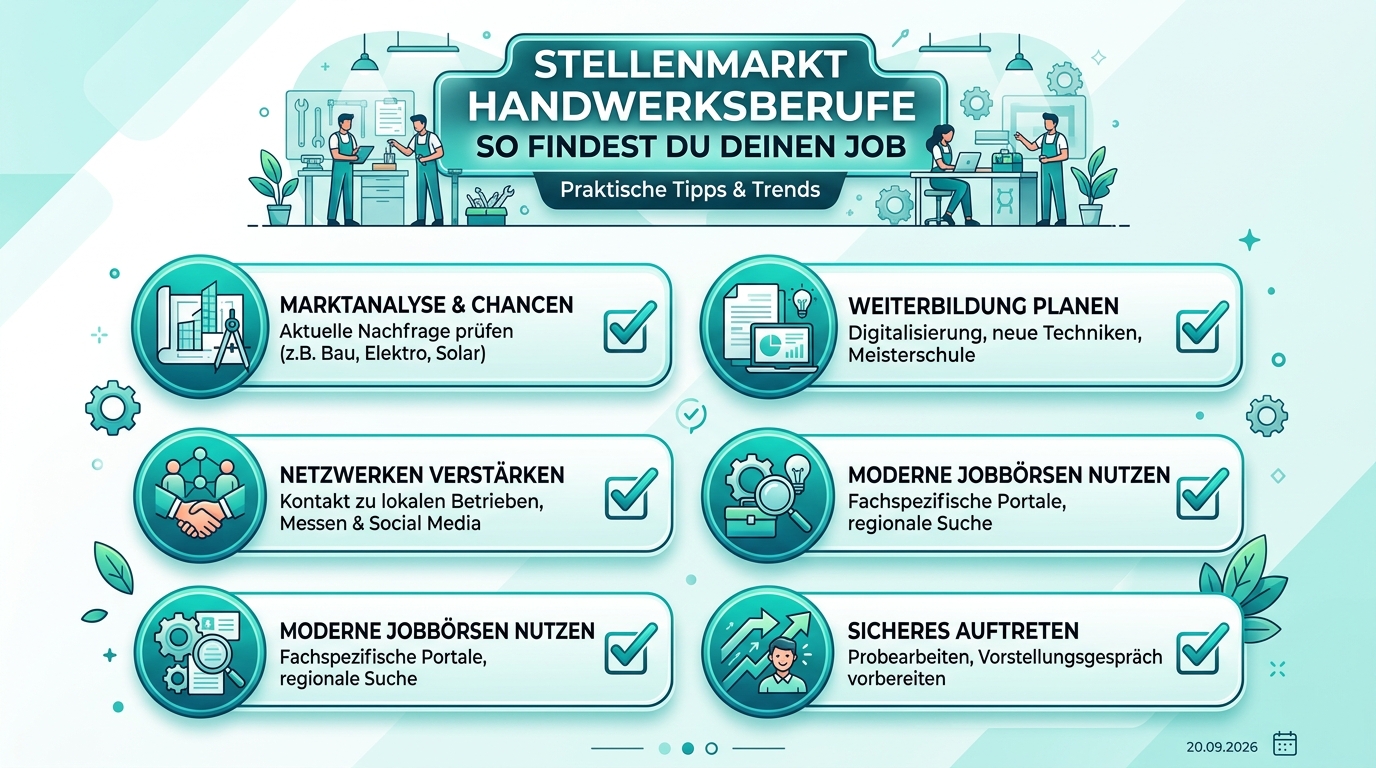 Infografik: stellenmarkt handwerksberufe