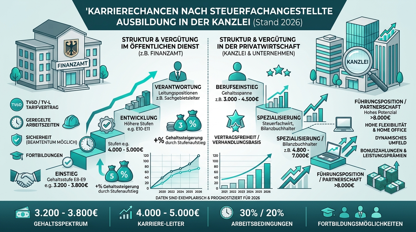 Infografik: steuerfachangestellte ausbildung job