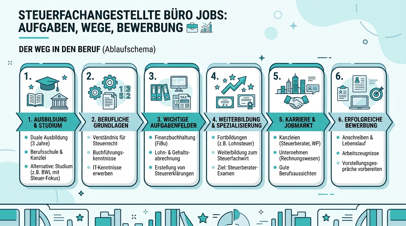 Infografik: steuerfachangestellte büro jobs