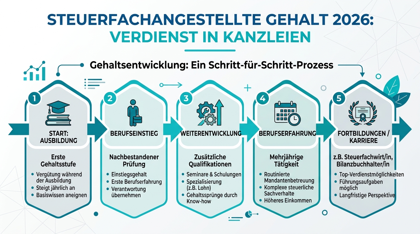Infografik: steuerfachangestellte gehalt