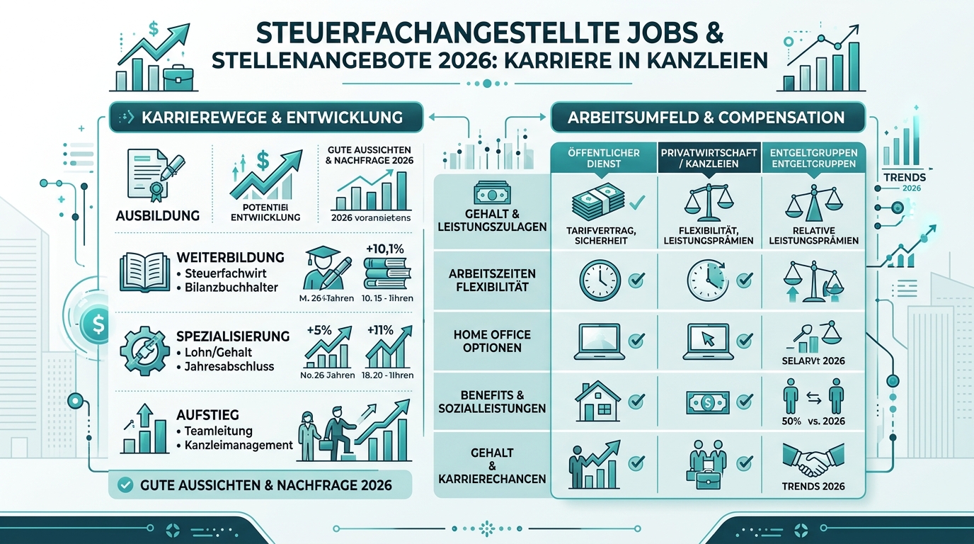 Infografik: steuerfachangestellte jobs stellenangebote