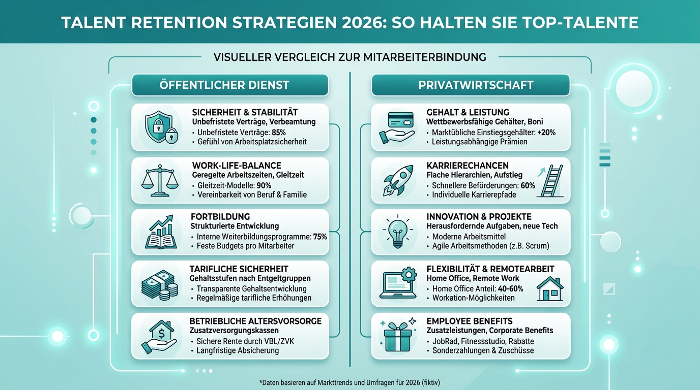 Talent Retention Strategien 2026: So halten Sie Top-Talente Infografik: talent retention strategien