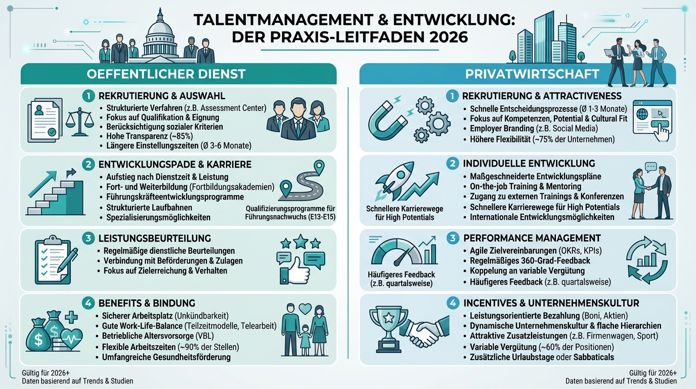 Talentmanagement & Entwicklung: Der Praxis-Leitfaden 2026 Infografik: talentmanagement entwicklung