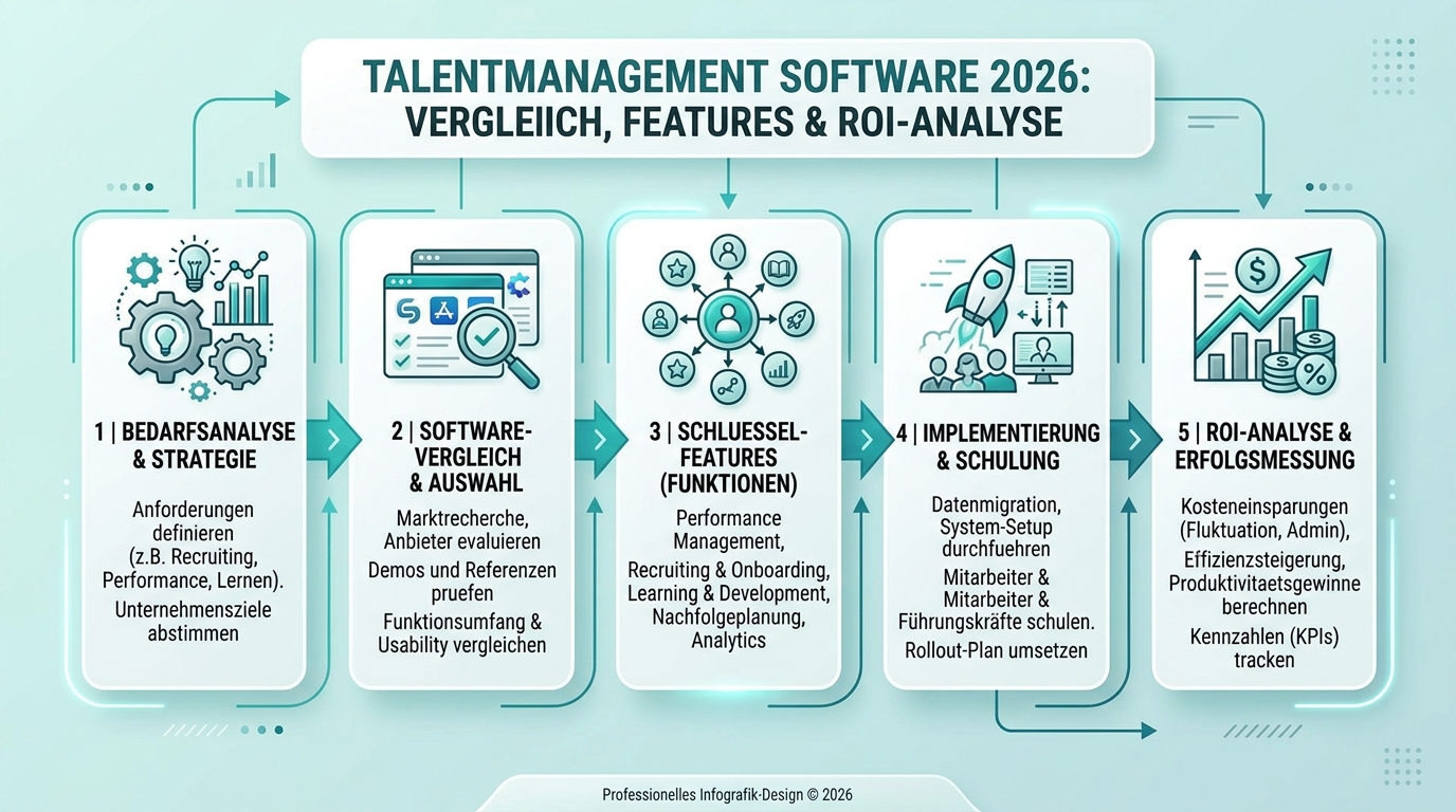 Talentmanagement Software 2026: Vergleich, Features & ROI-Analyse Infografik: talentmanagement software