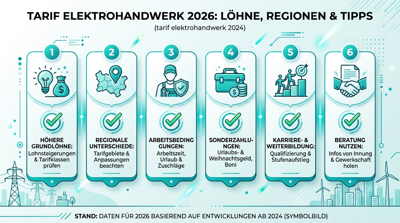 Infografik: tarif elektrohandwerk 2024