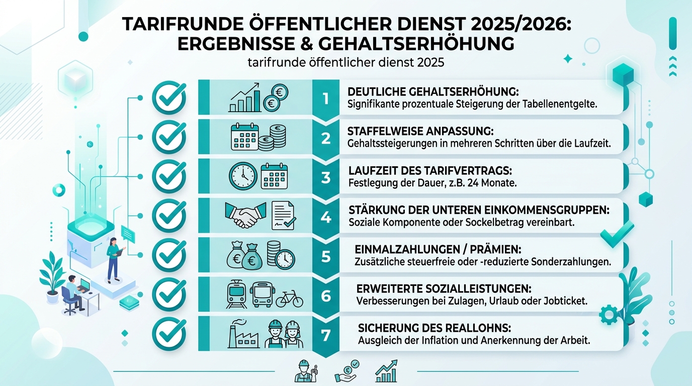 Infografik: tarifrunde öffentlicher dienst 2025