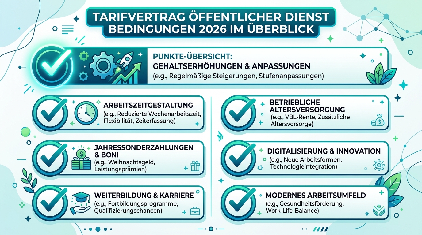Infografik: tarifvertrag öffentlicher dienst bedingungen