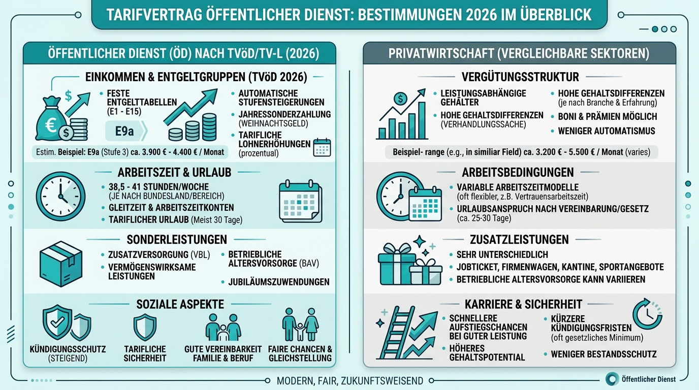 Infografik: tarifvertrag öffentlicher dienst bestimmungen
