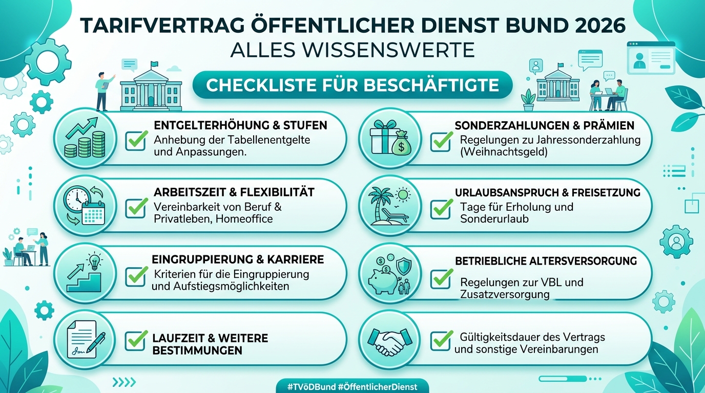 Infografik: tarifvertrag öffentlicher dienst bund