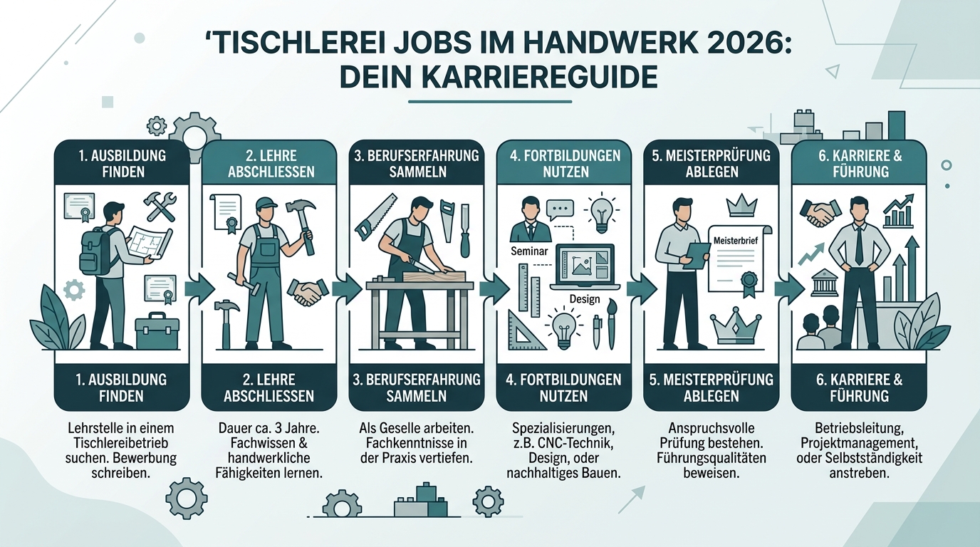 Infografik: tischlerei jobs handwerk