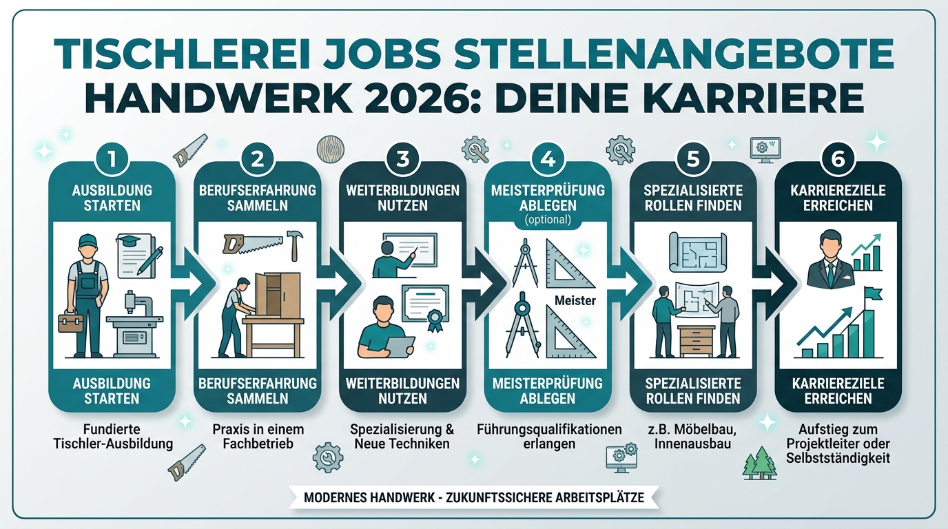 Infografik: tischlerei jobs stellenangebote handwerk