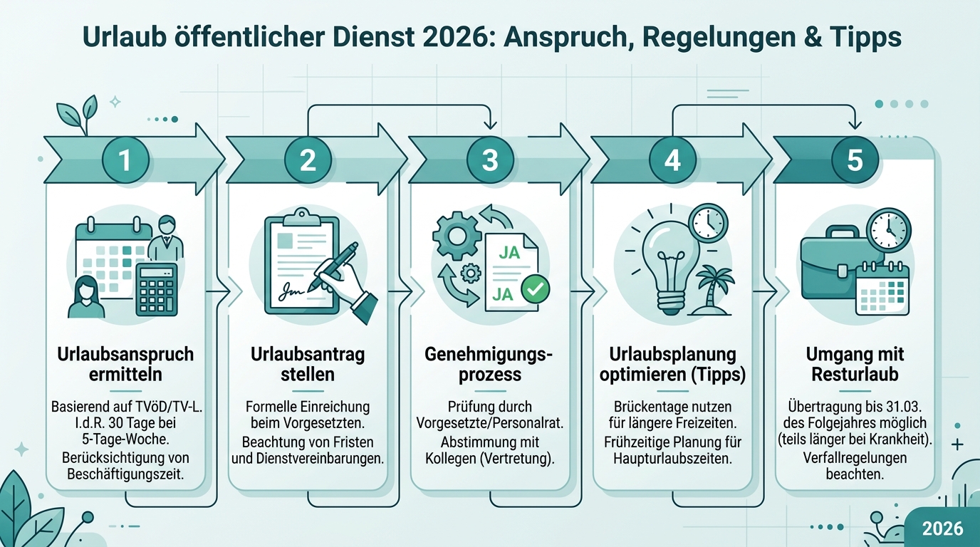 Infografik: urlaub öffentlicher dienst