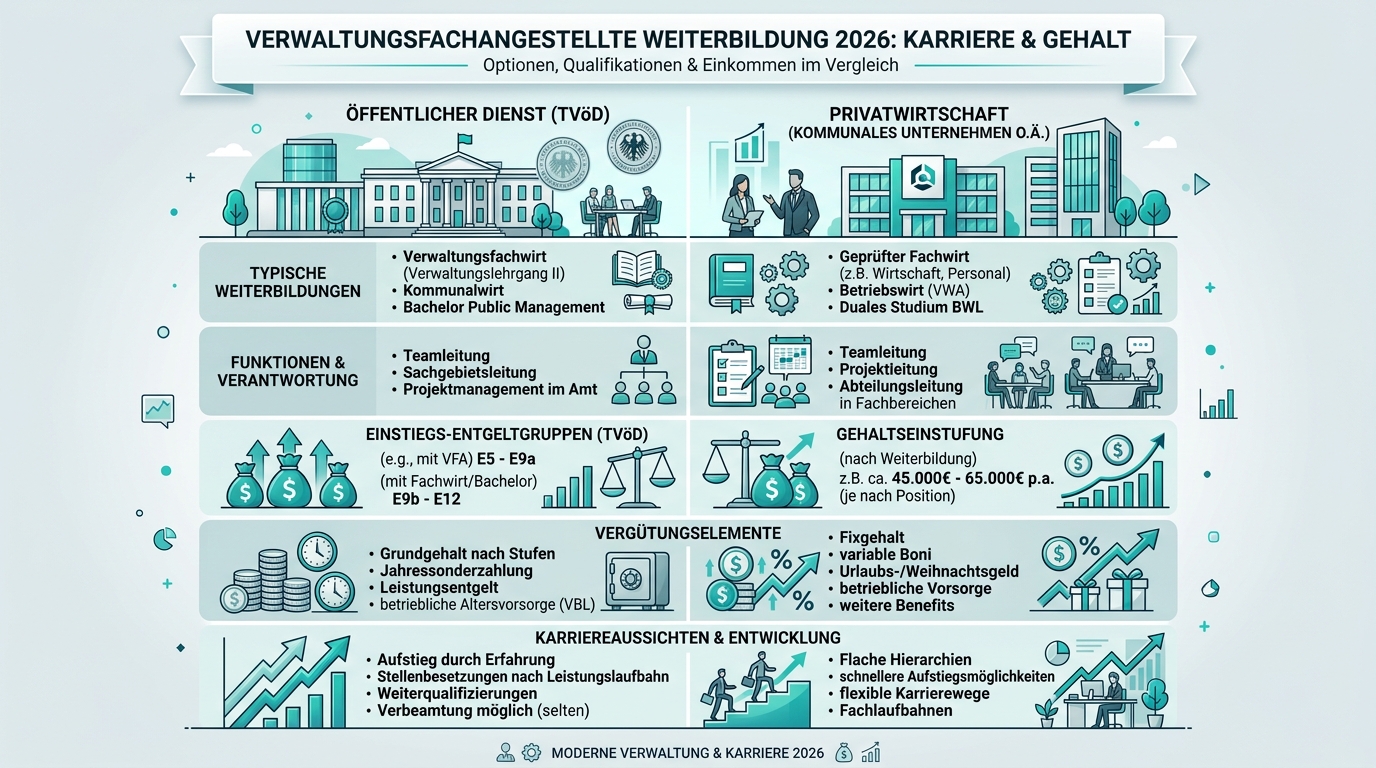 Infografik: verwaltungsfachangestellte weiterbildung