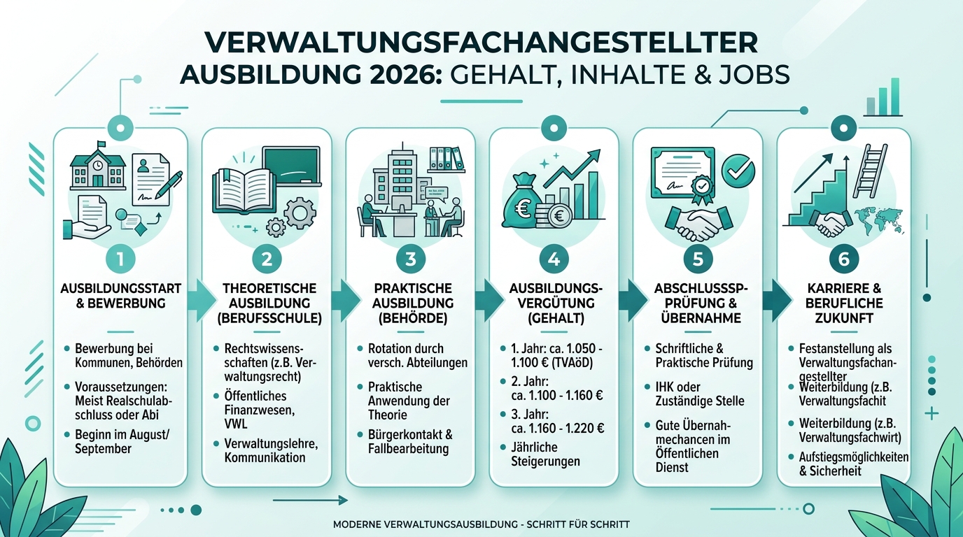 Infografik: verwaltungsfachangestellter ausbildung