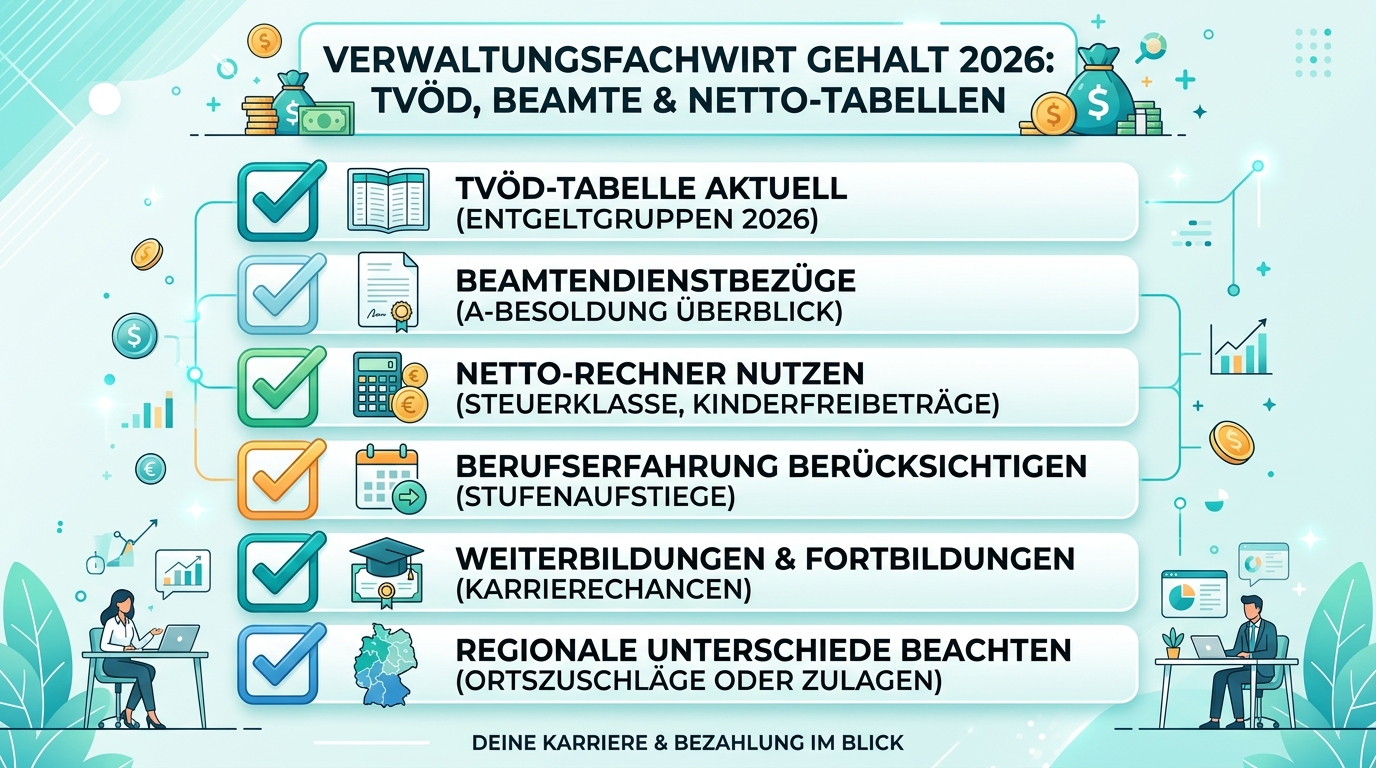 Infografik: verwaltungsfachwirt gehalt