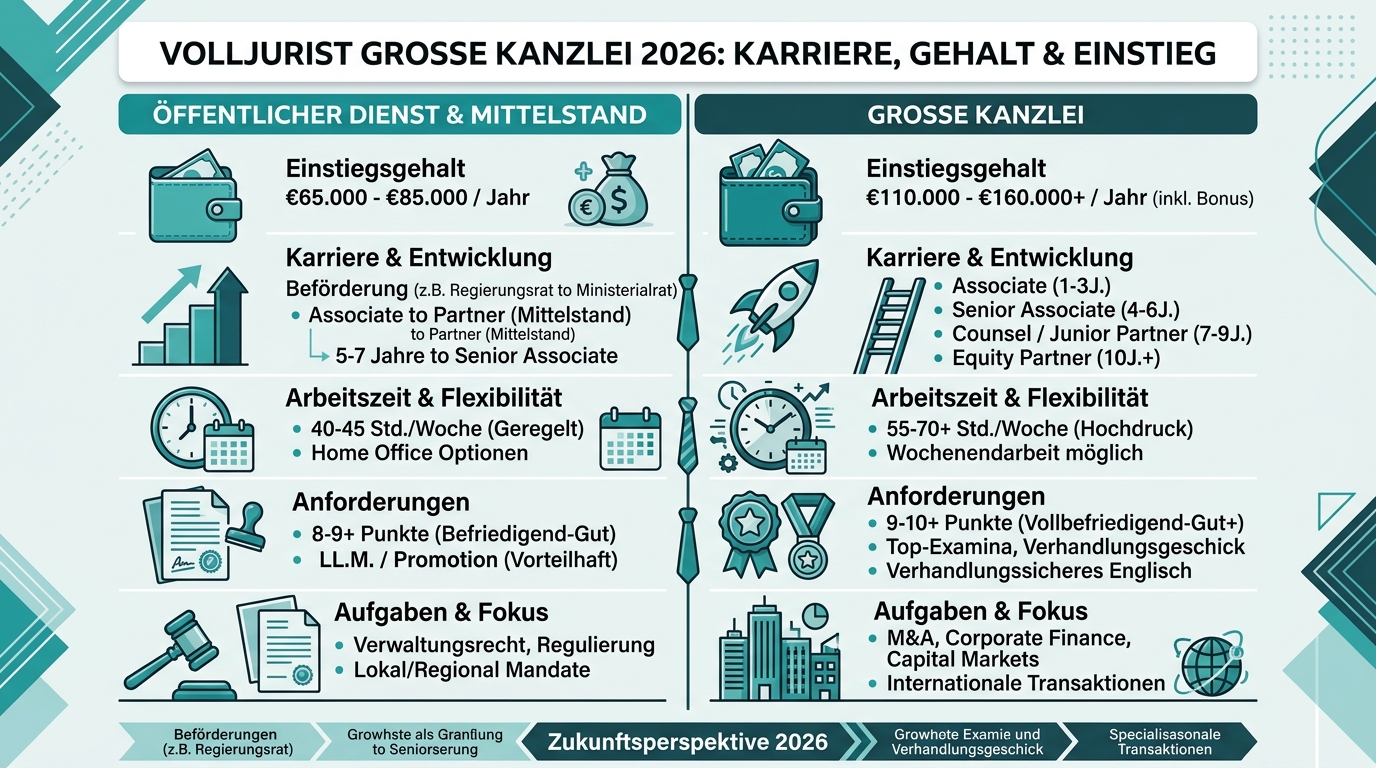 Infografik: volljurist große kanzlei