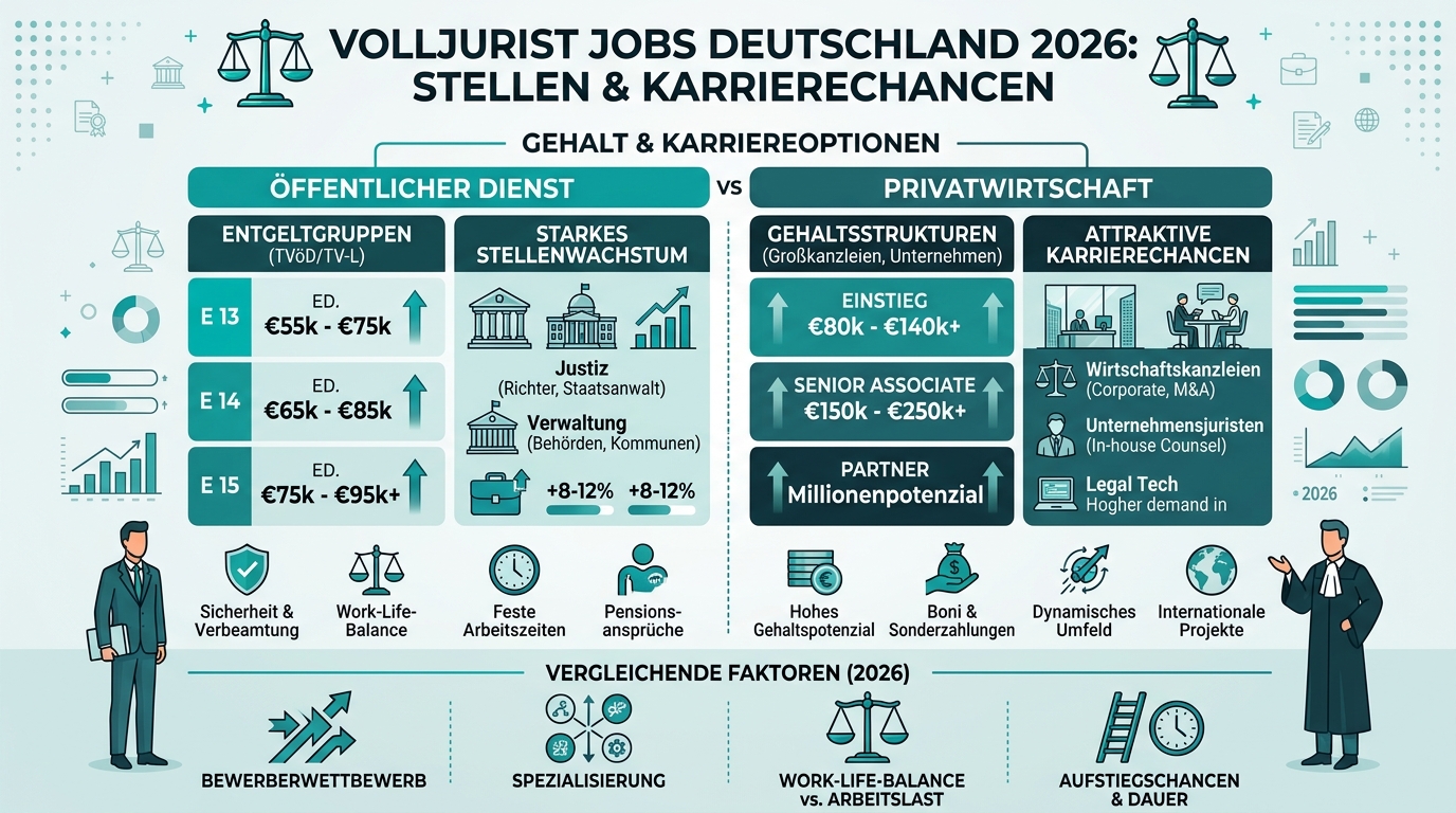 Infografik: volljurist jobs deutschland