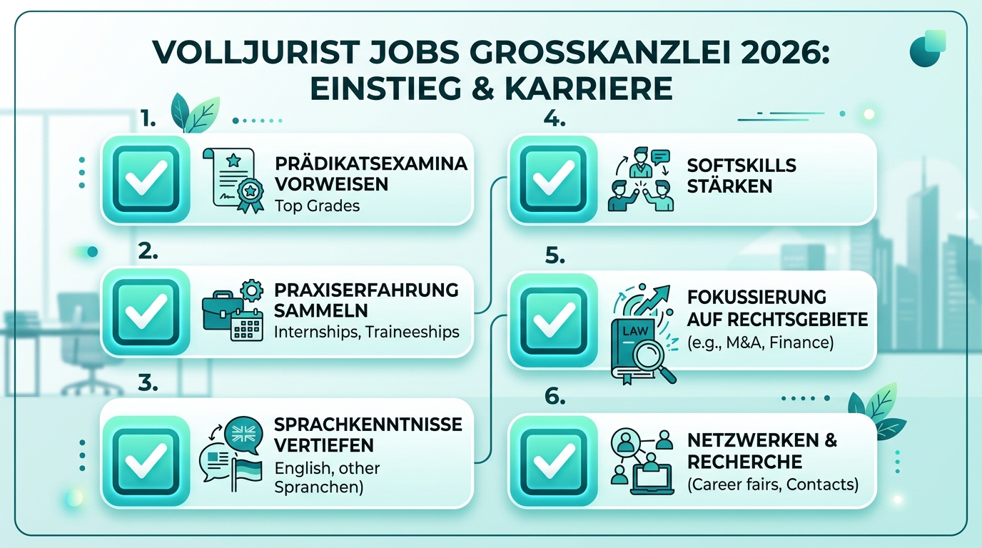 Infografik: volljurist jobs großkanzlei