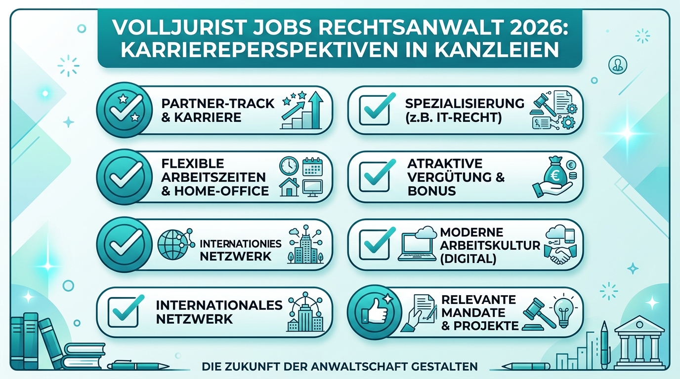 Infografik: volljurist jobs rechtsanwalt