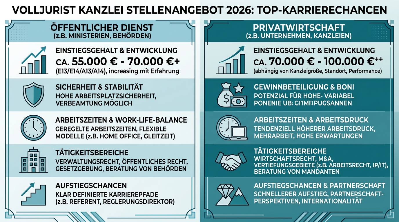 Infografik: volljurist kanzlei stellenangebot