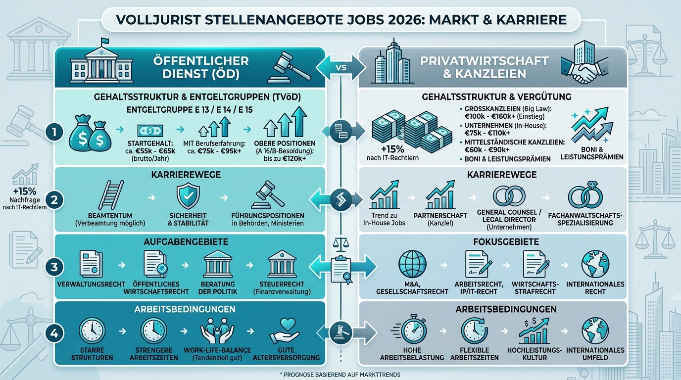 Infografik: volljurist stellenangebote jobs