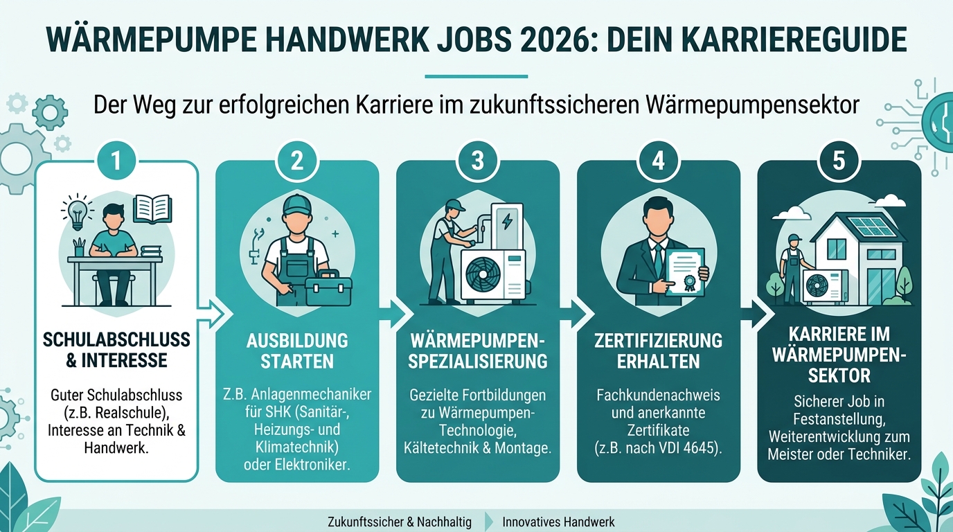 Infografik: wärmepumpe handwerk jobs
