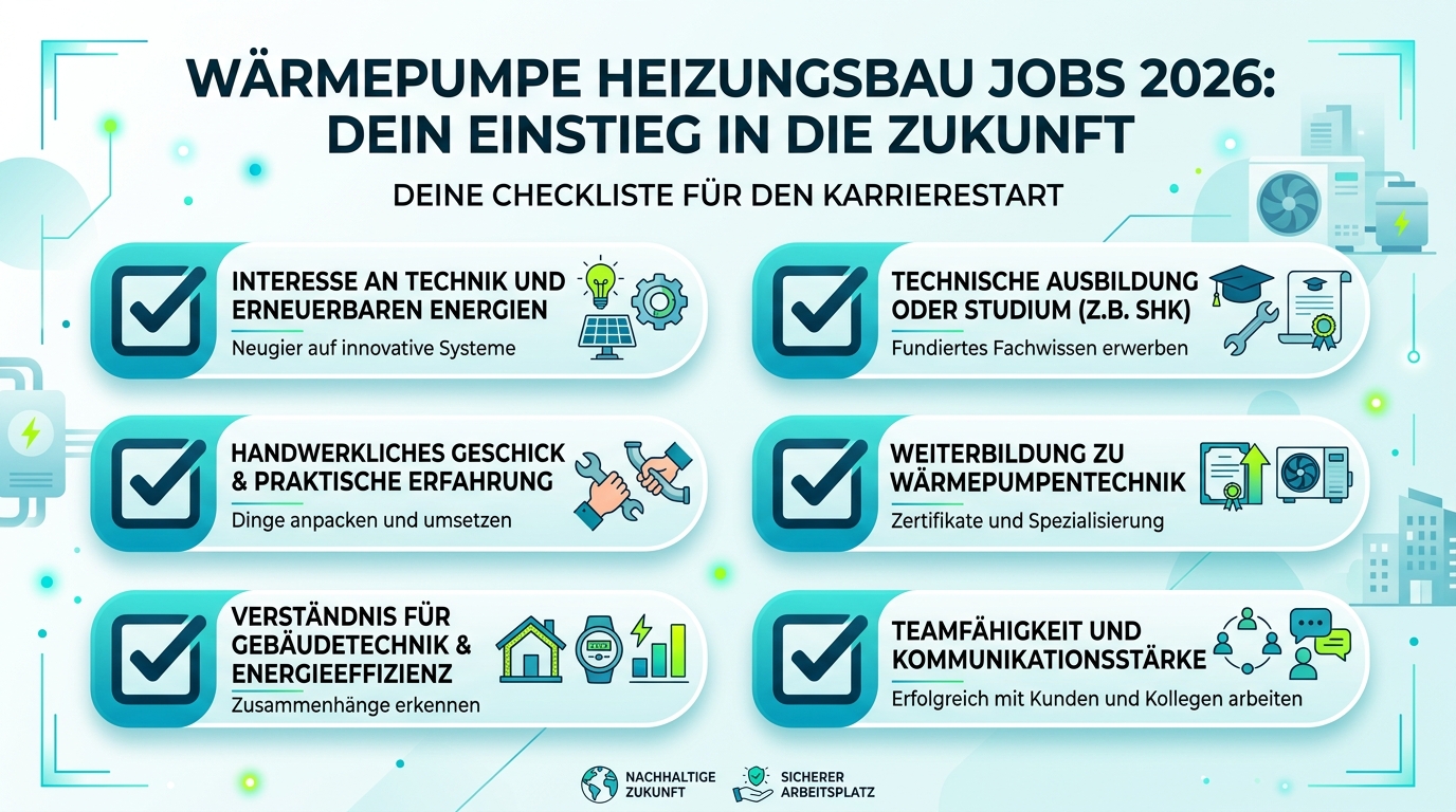 Infografik: waermepumpe heizungsbau jobs