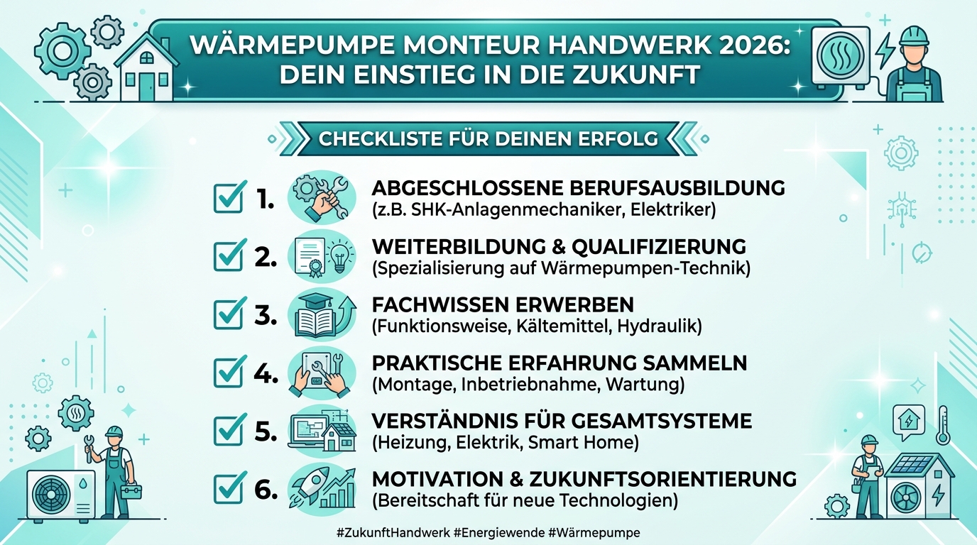 Infografik: waermepumpe monteur handwerk