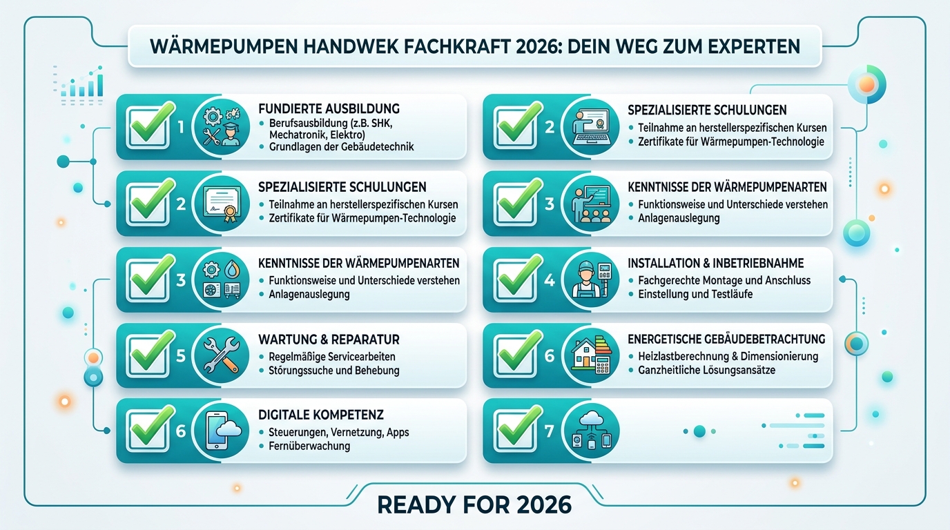 Infografik: wärmepumpen handwerk fachkraft