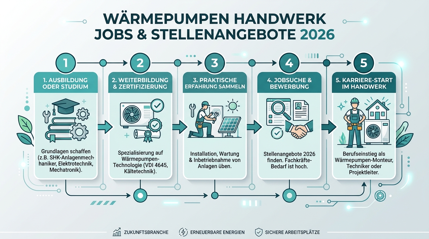 Infografik: wärmepumpen handwerk jobs stellenangebote