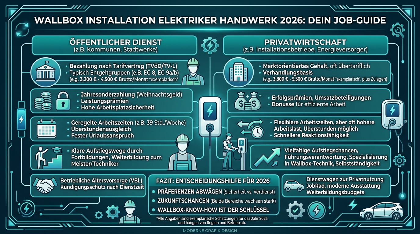 Infografik: wallbox installation elektriker handwerk
