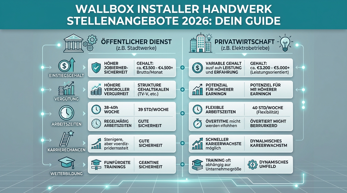 Infografik: wallbox installer handwerk stellenangebote