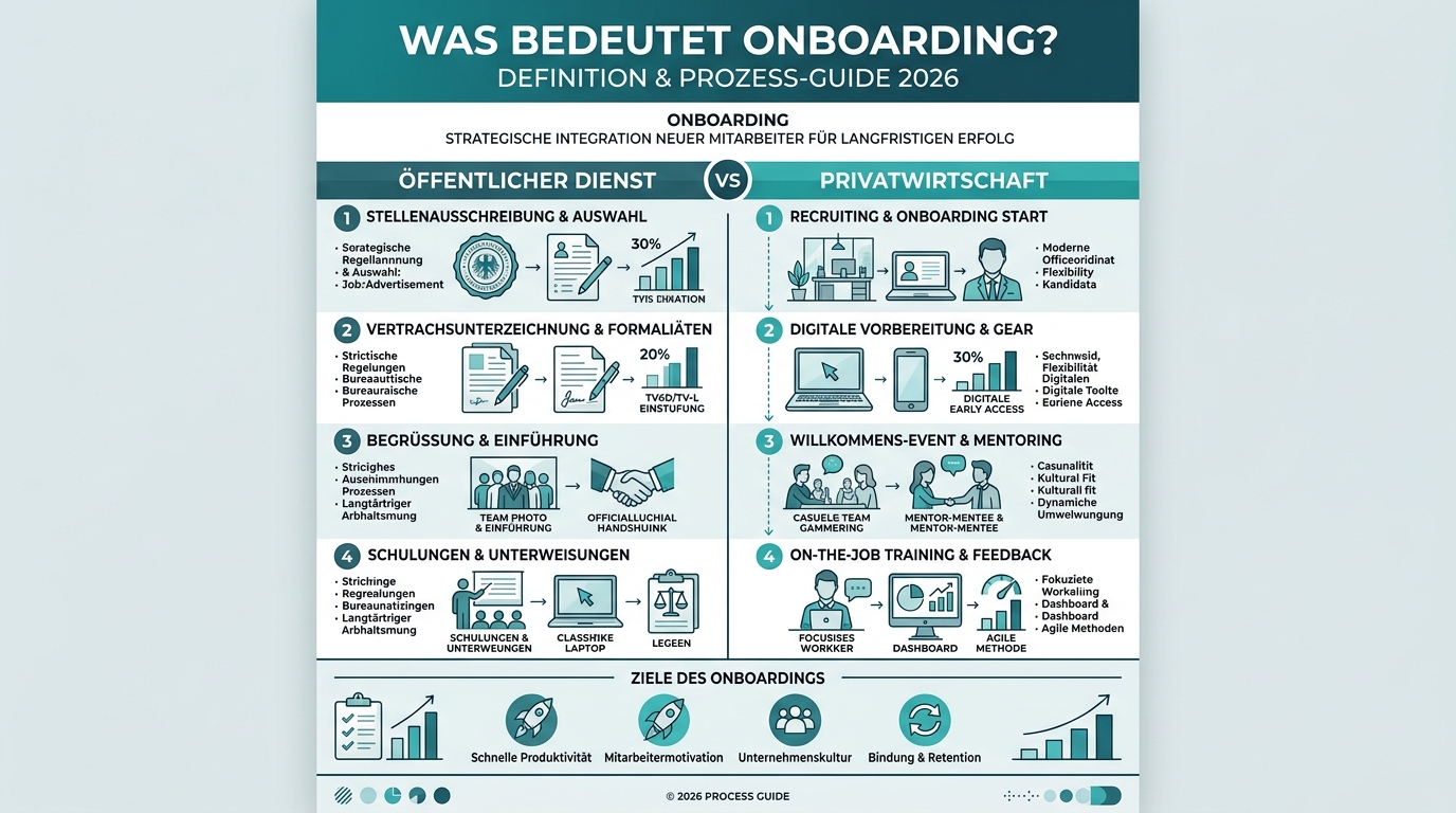 Was bedeutet Onboarding? Definition & Prozess-Guide 2026 Infografik: was bedeutet onboarding
